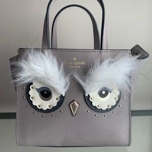 Kate Spade Gray Owl Satchel